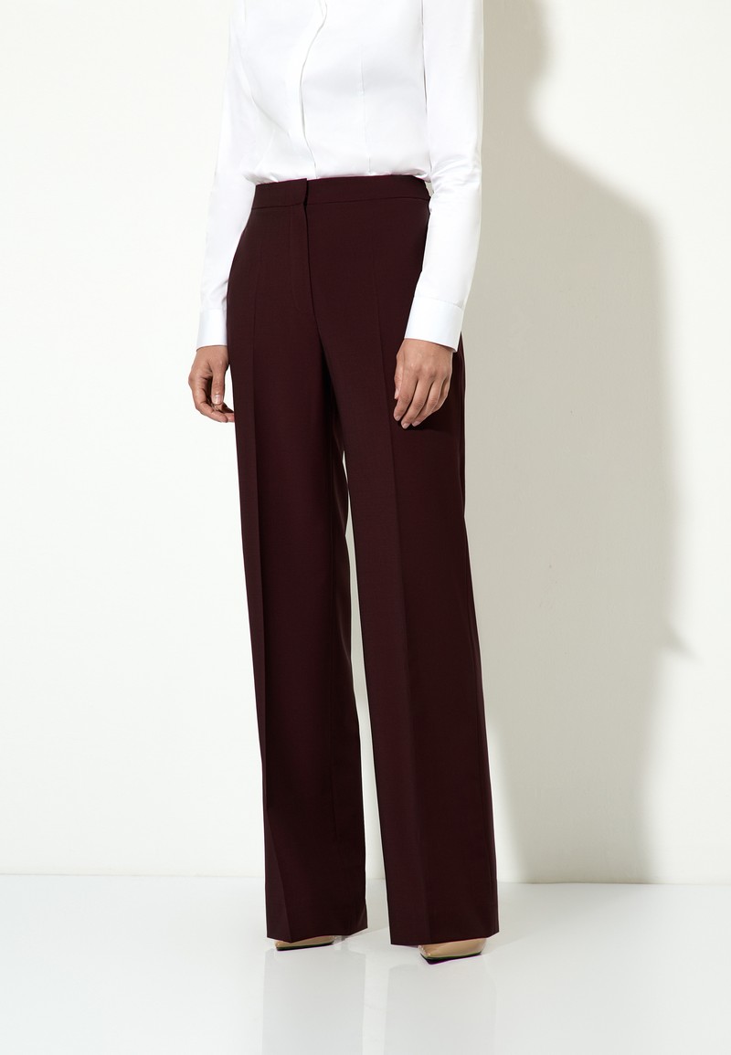 Брюки Женский БРЮКИ VASSA&Co Бордовый 3